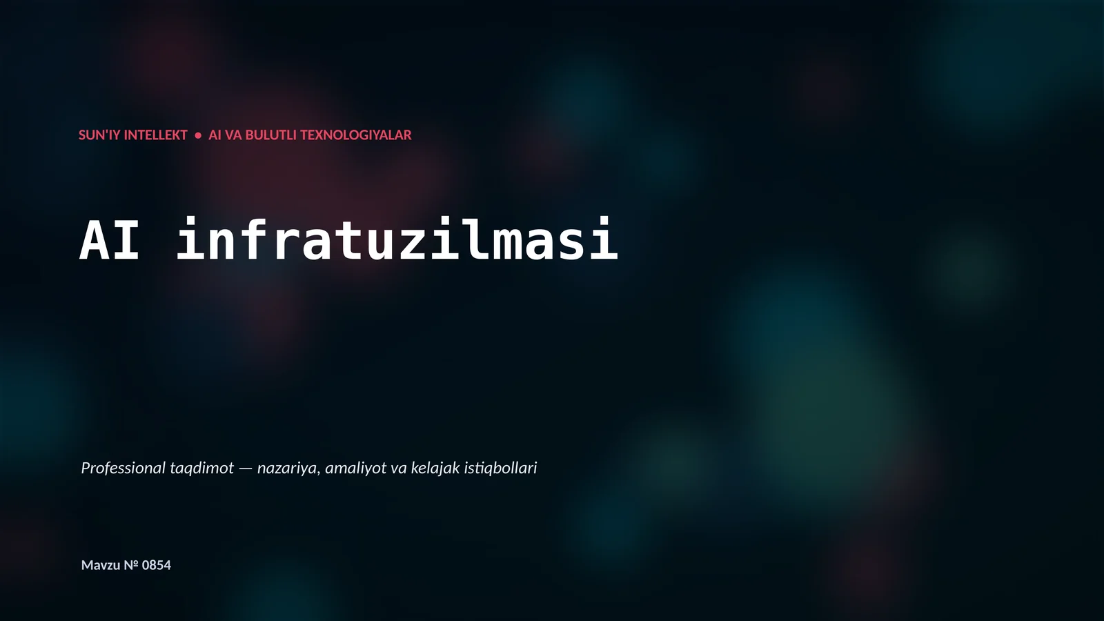 AI infratuzilmasi