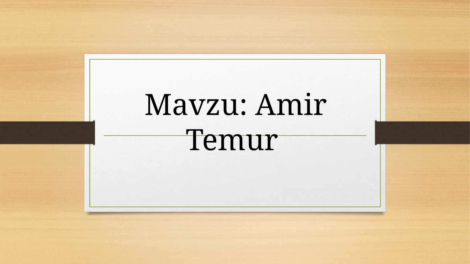 Amir Temur