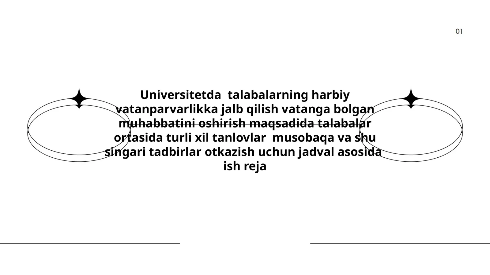Harbiy vatanparvarlikka jalb qilish muhabbatini oshirish tanlovlar