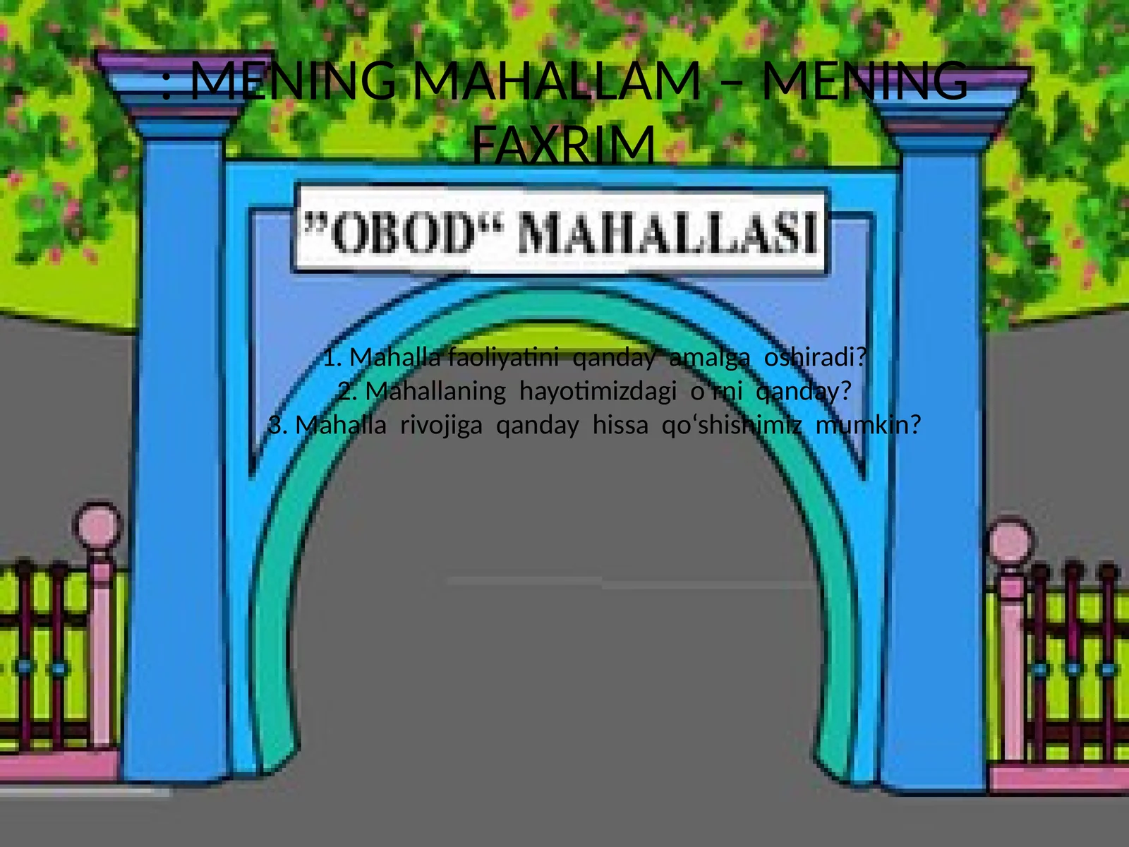 Mahalla Faoliyati