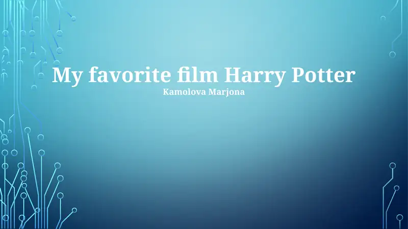 Mening sevimli kino Harry Potter