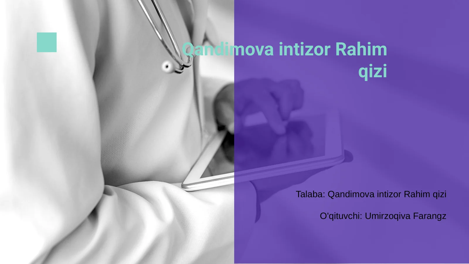 Qandimova intizor Rahim qizi