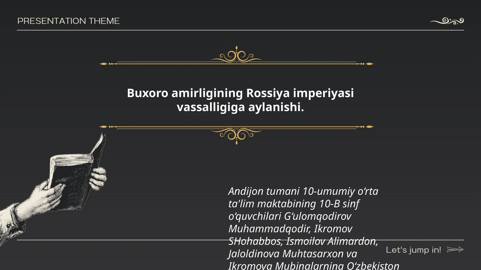 Buxoro amirligining Rossiya imperiyasi vassalligiga aylanishi