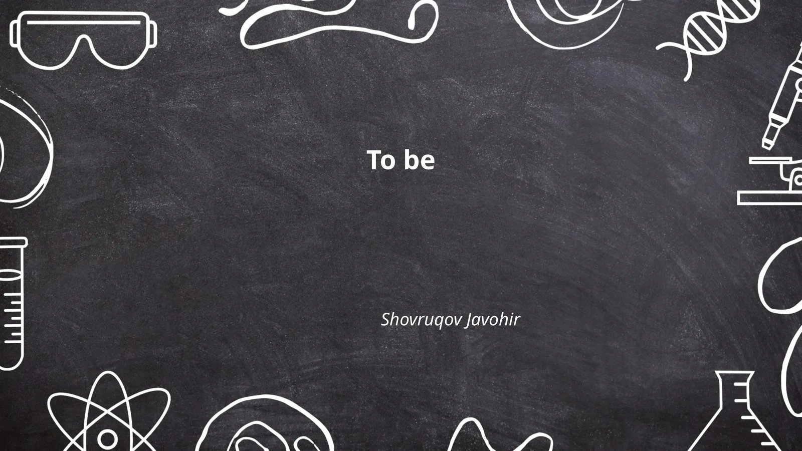 To be Shovruqov Javohir