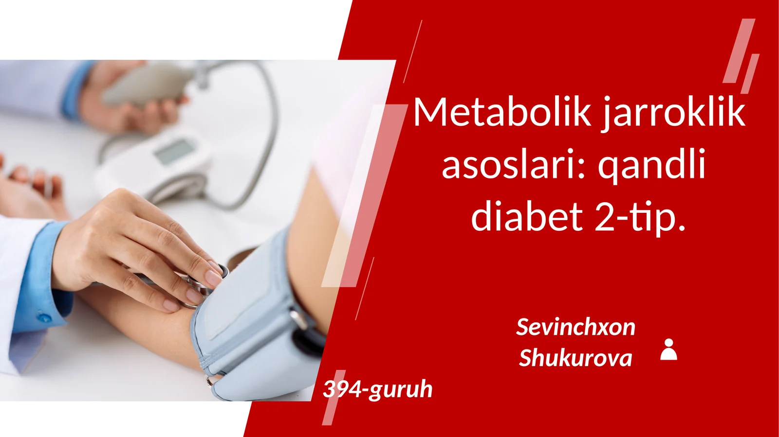 Metabolik jarrohlik asoslari: qandli diabet 2-tip
