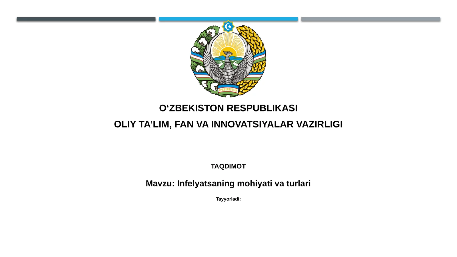 Infelyatsaning mohiyati va turlari