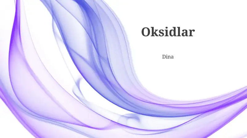 Oksidlar