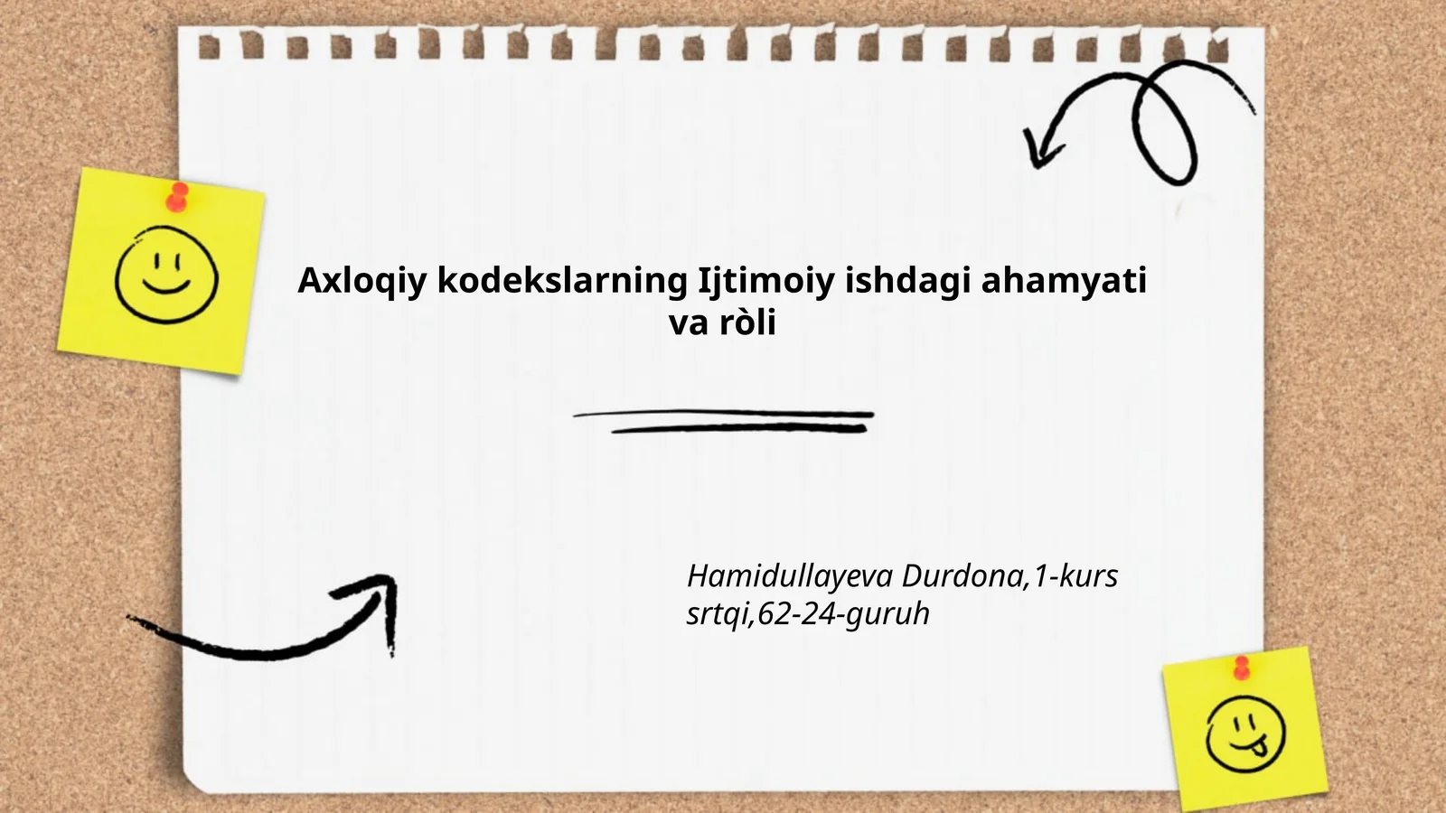 Axloqiy kodekslarning Ijtimoiy ishdagi ahamyati va ròli