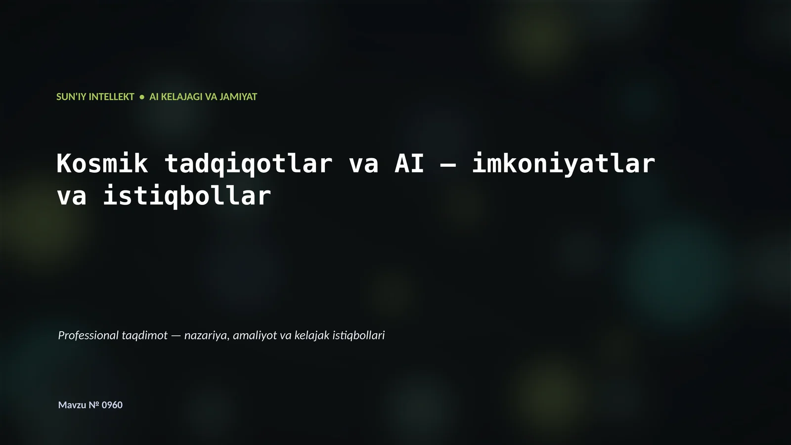 SUN'IY INTELLEKT