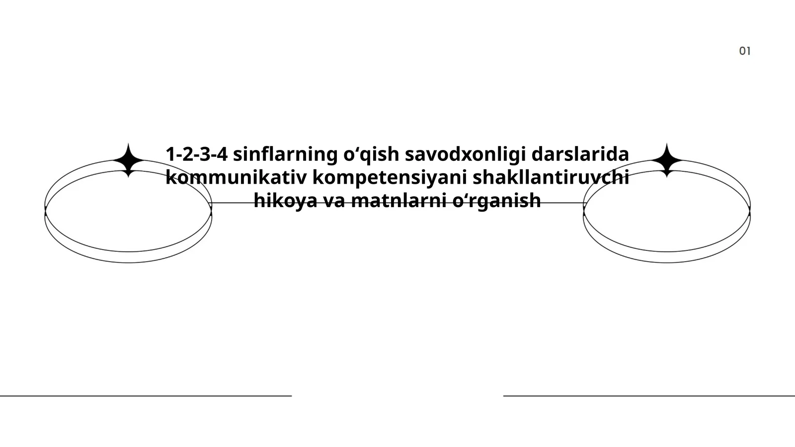 1-2-3-4 sinflarning oʻqish savodxonligi darslarida kommunikativ kompetensiyani shakllantiruvchi hikoya va matnlarni oʻrganish