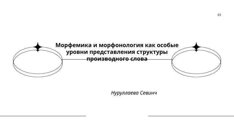 Морфемика и морфонология как особые уровни представления структуры производного слова