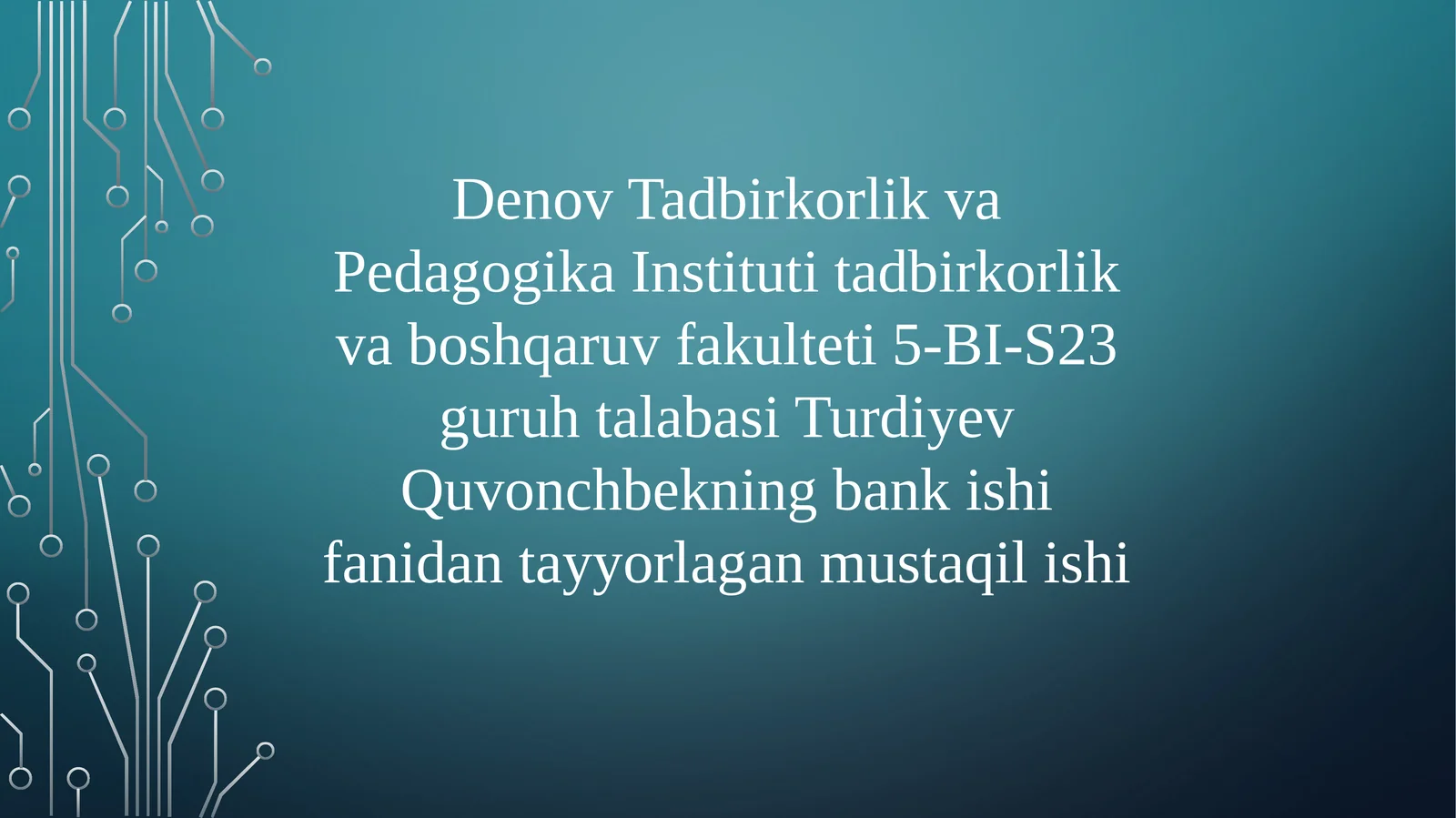 Anorbank kreditlarining qiyosiy tahlili