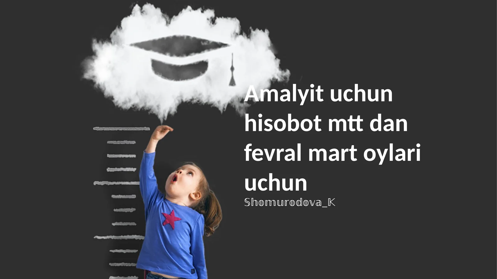 Amalyit uchun hisobot mtt dan fevral mart oylari uchun