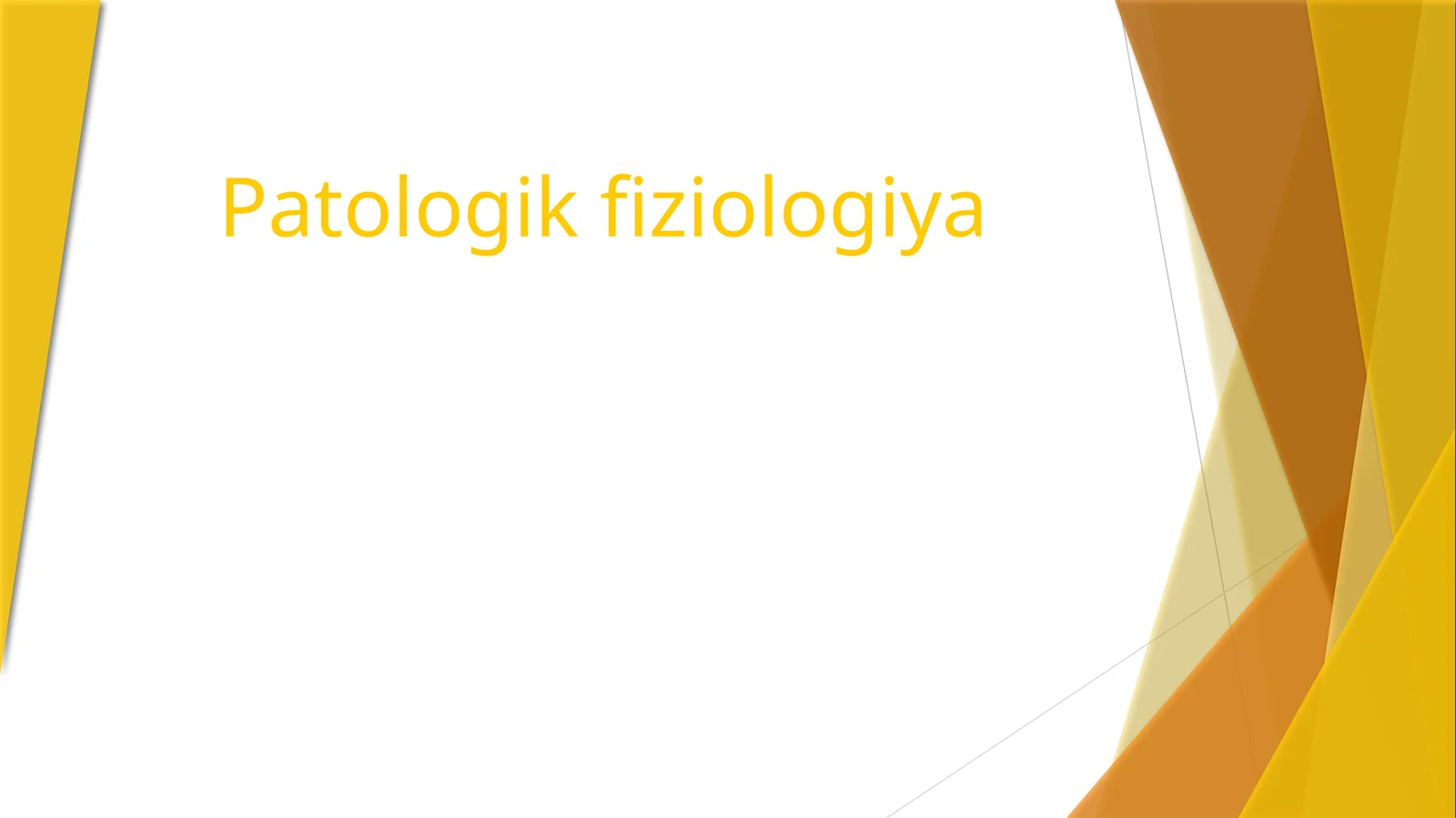 Patologik fiziologiya