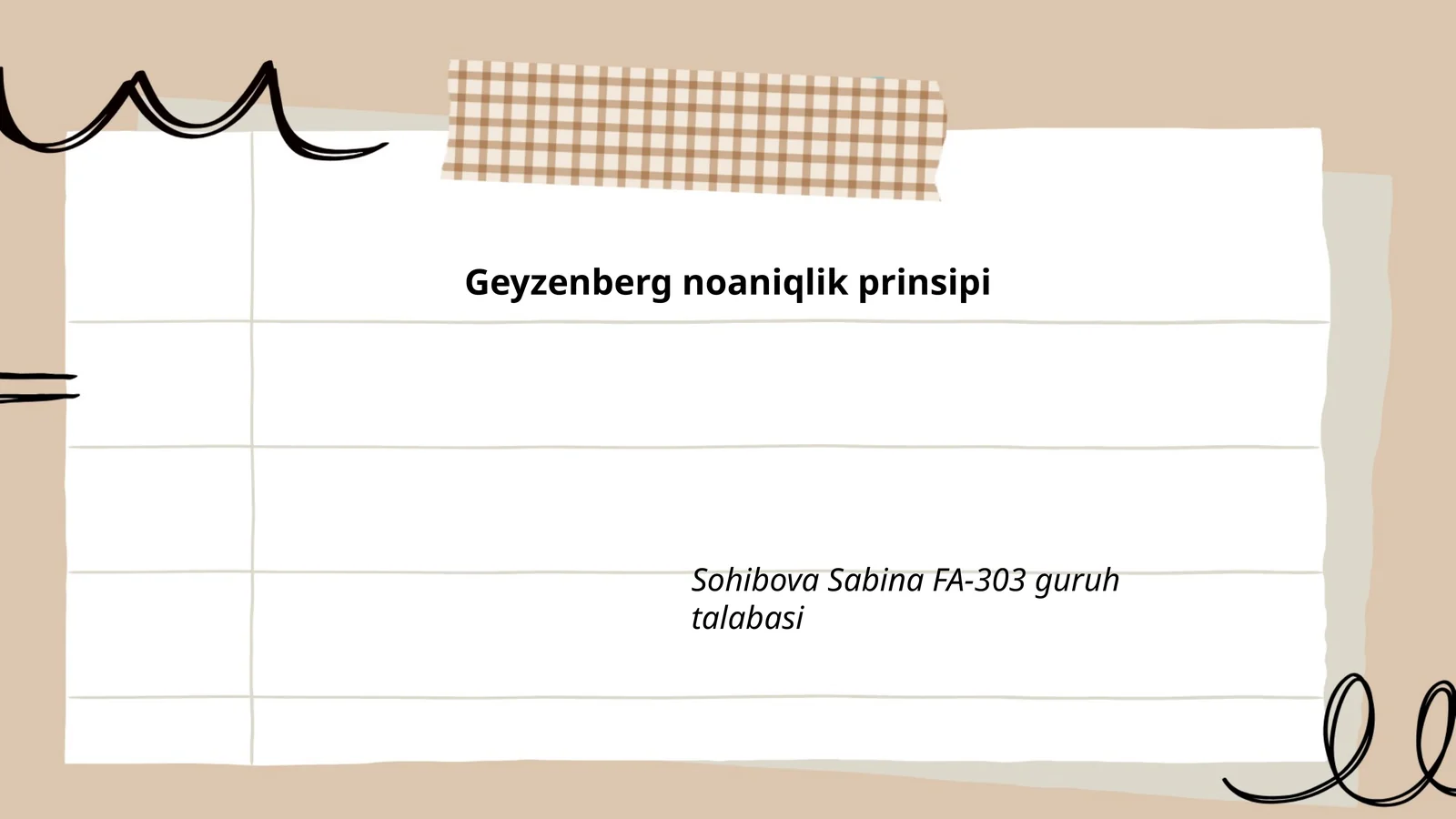 Geyzenberg noaniqlik prinsipi