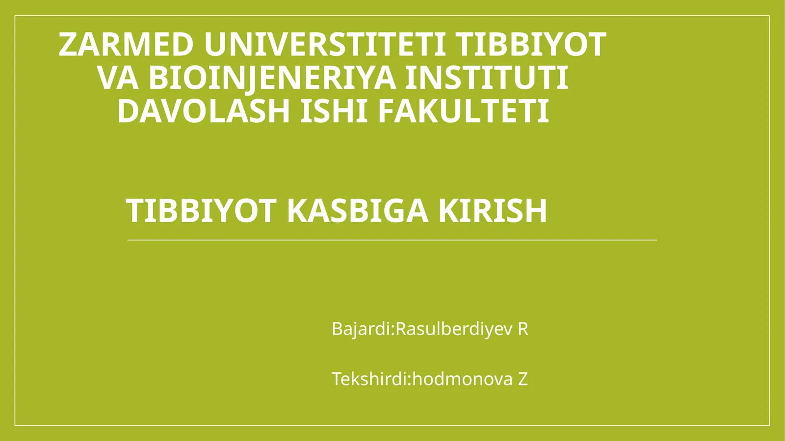 Xirurgik operatsiya tushunchasi va turlari