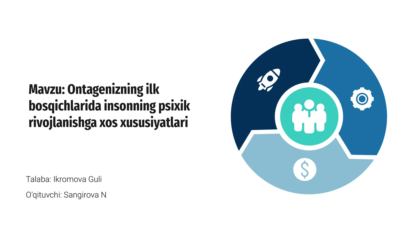 Insonning psixik rivojlanishga xos xususiyatlari