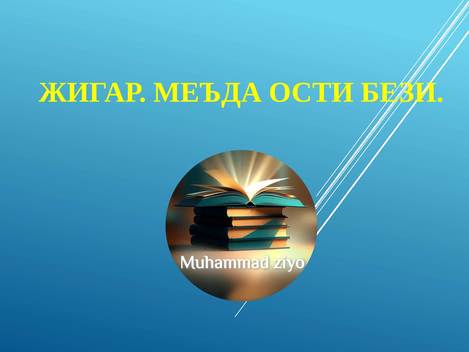 ЖИГАР. МЕЪДА ОСТИ БЕЗИ