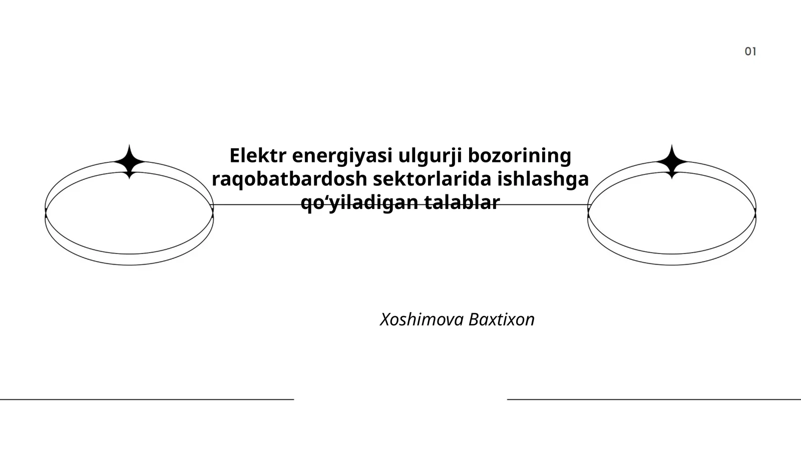 Elektr energiyasi ulgurji bozorining raqobatbardosh sektorlarida ishlashga qoʻyiladigan talablar