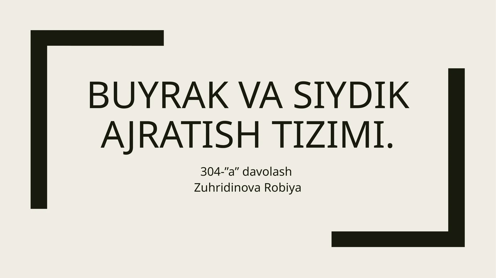 Buyrak kasalliklari bilan og'rigan bemorlarni sho'roq qilish