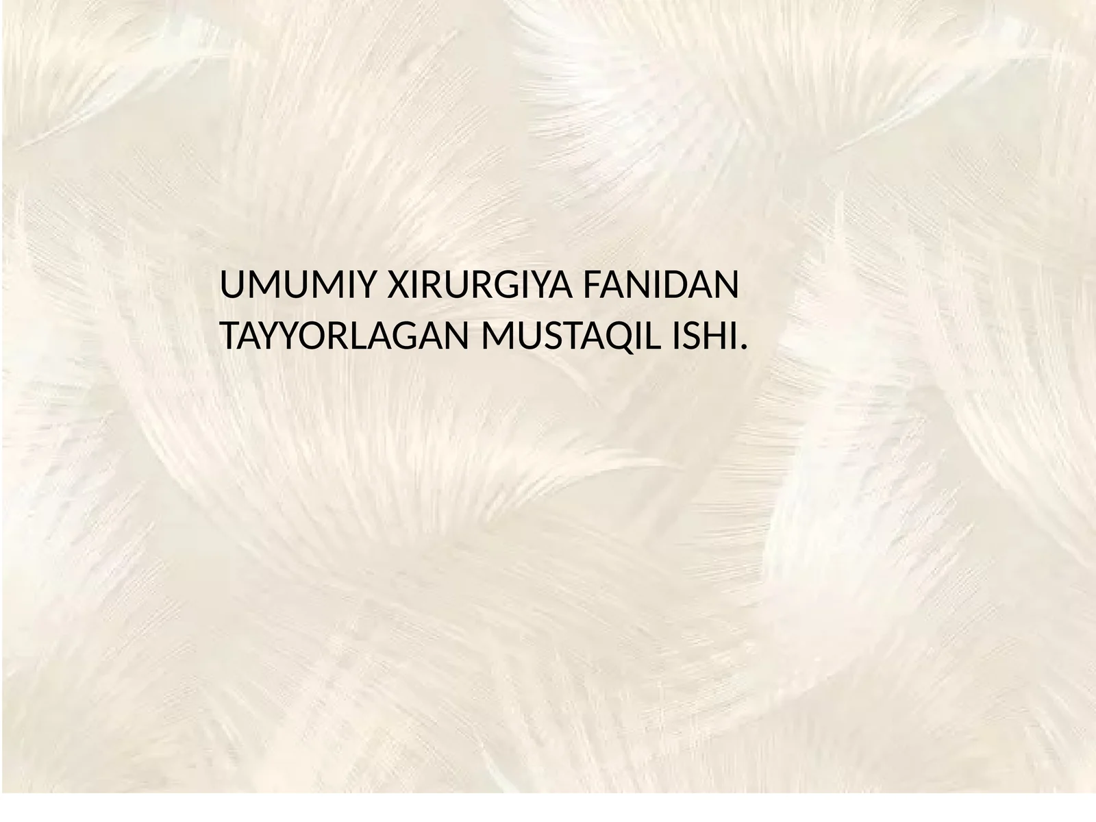 SEPSISNING ZAMONAVIY TASNIFI