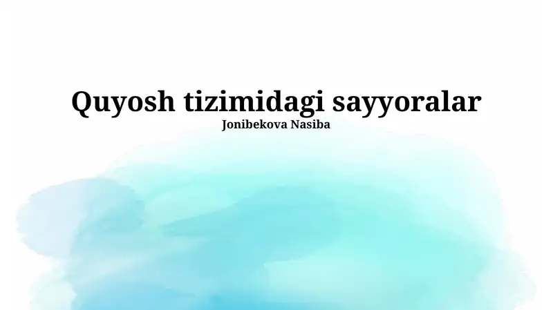 Quyosh tizimidagi sayyoralar