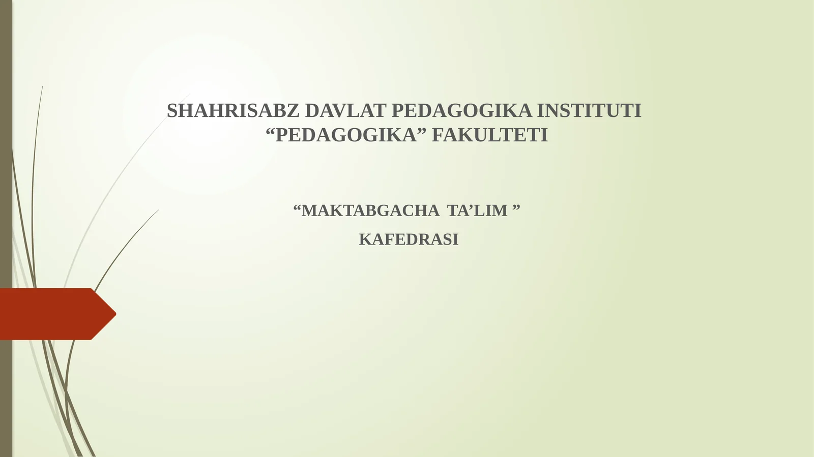 Maktabgacha yoshdagi bolalarga huquqiy tarbiya berish