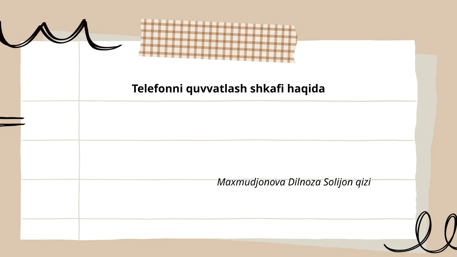 Telefonni quvvatlash shkafi haqida