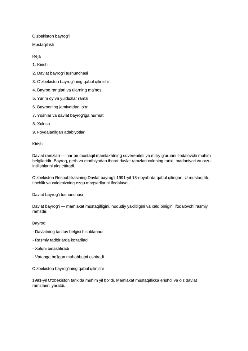 O‘zbekiston bayrog‘i