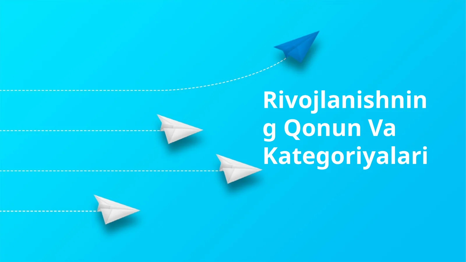 Rivojlanishning Qonun Va Kategoriyalari