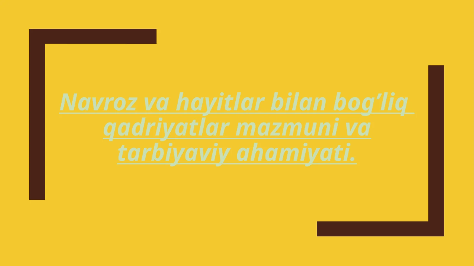 Navroz va havitar billan boala
aadnivatlar mazmuniva tanbitaviy
anamiyati.