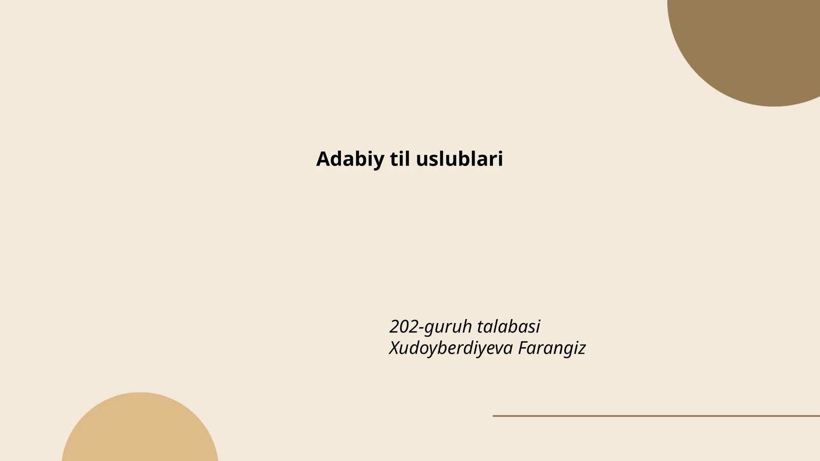 Adabiy til uslublari