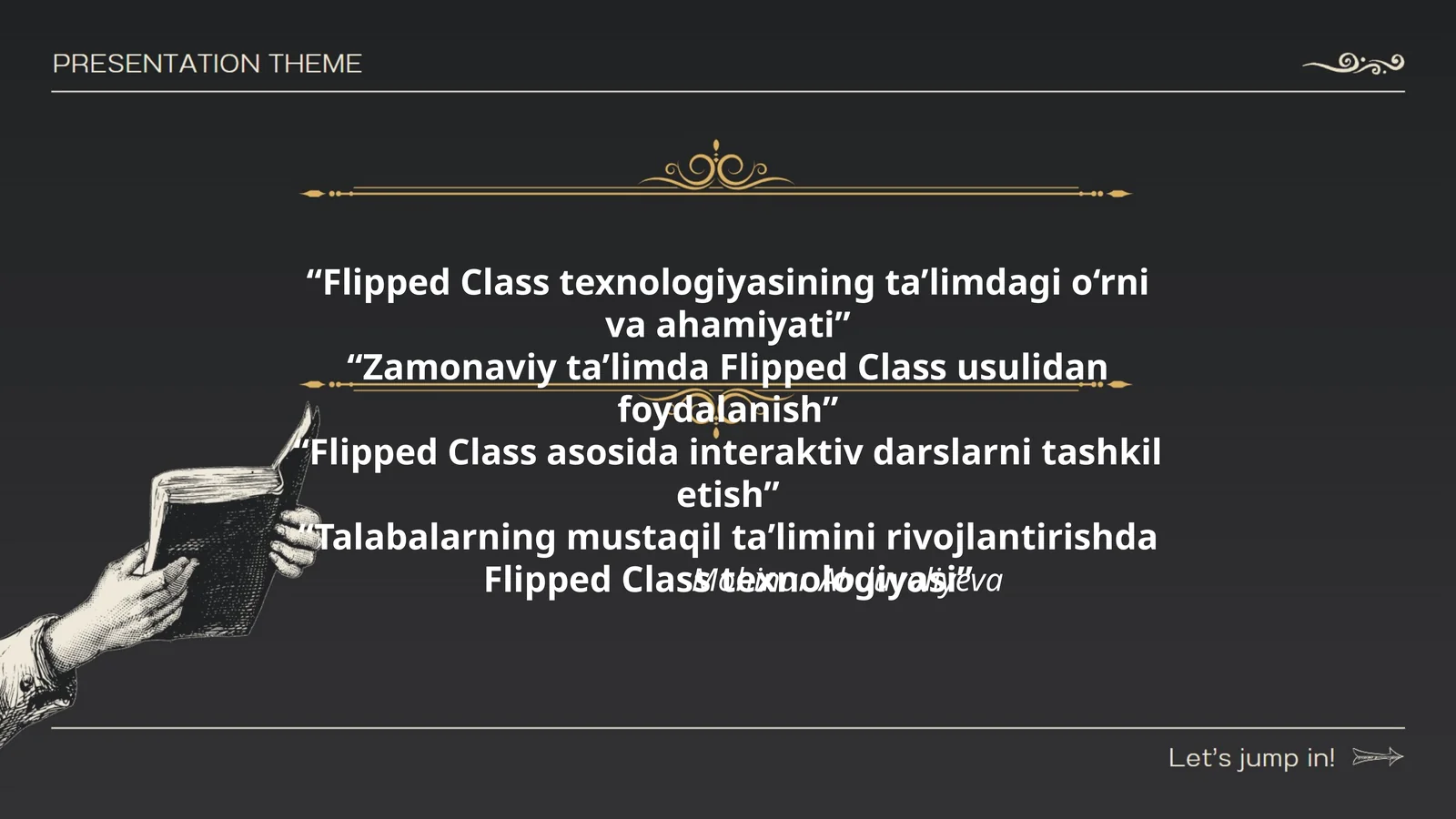 Flipped Class texnologiyasining ta’limdagi o‘rni va ahamiyati