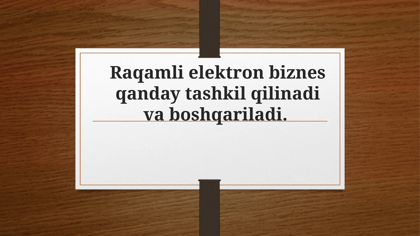 Raqamli elektron biznes