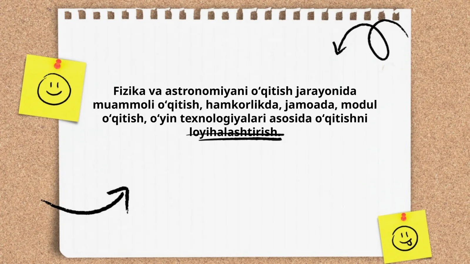 Fizika va astronomiyani oʻqitish jarayonida muammoli oʻqitish