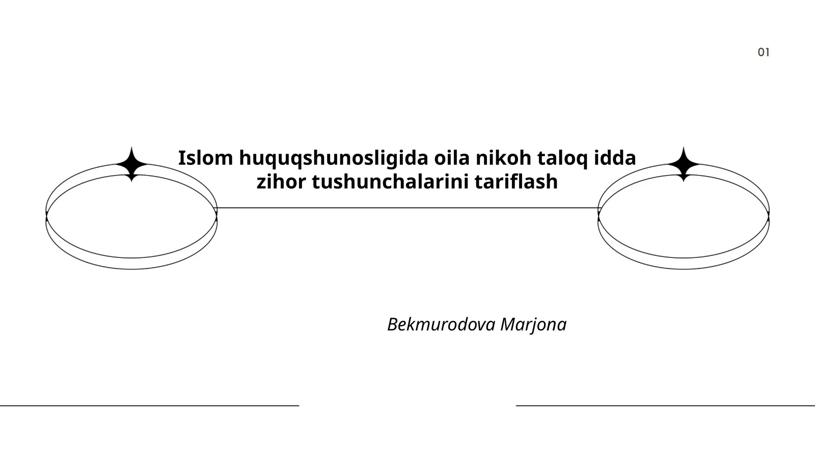 Islom huquqshunosligida oila nikoh taloq idda zihor tushunchalarini tariflash