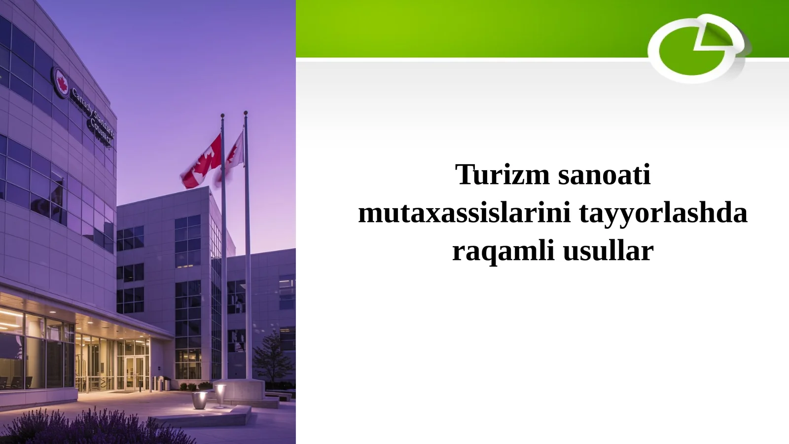 Turizm sanoati mutaxassislarini tayyorlashda raqamli usullar
