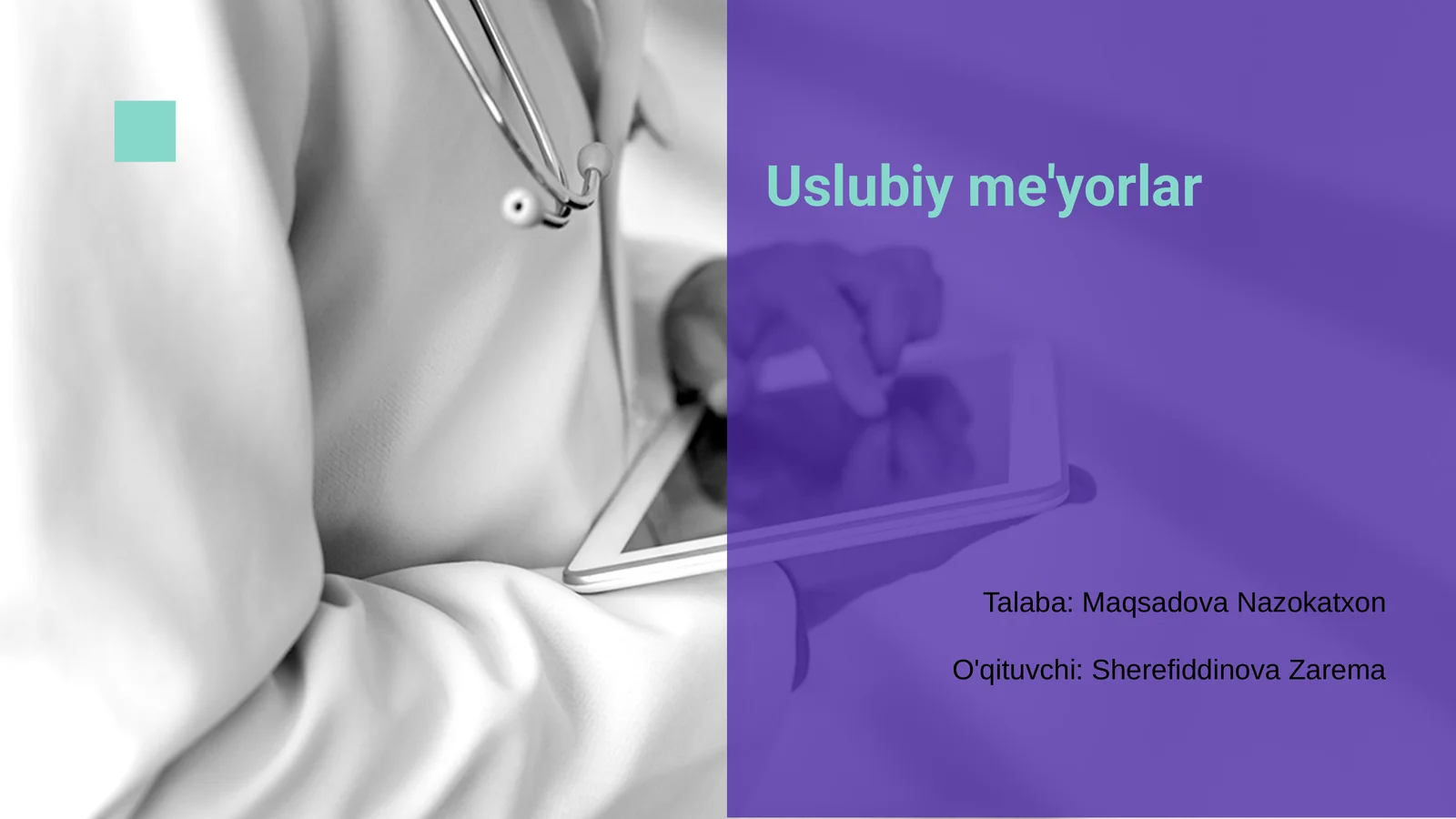 Uslubiy me'yorlar