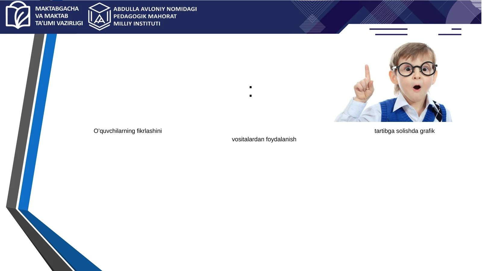 O’quvchilarning fikrlashini tartibga solishda grafik vositalardan foydalanish