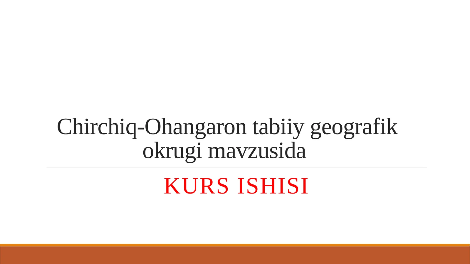 Chirchiq-Ohangaron tabiiy geografik okrugi
