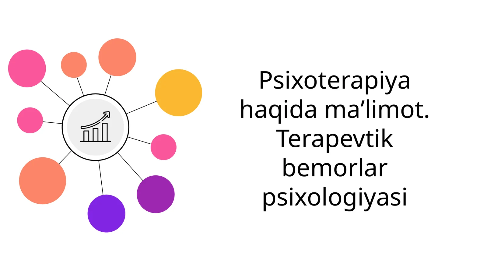 Psixoterapiya haqida maʼlimot. Terapevtik bemorlar psixologiyasi
