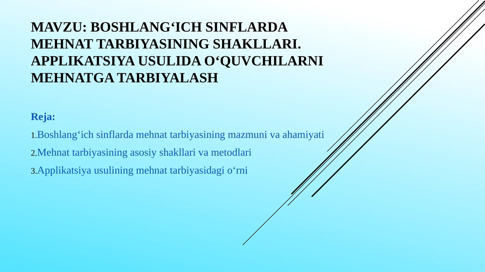 Boshlang‘ich sinflarda mehnat tarbiyasining shakllari. Applikatsiya usulida o‘quvchilarni mehnatga tarbiyalash