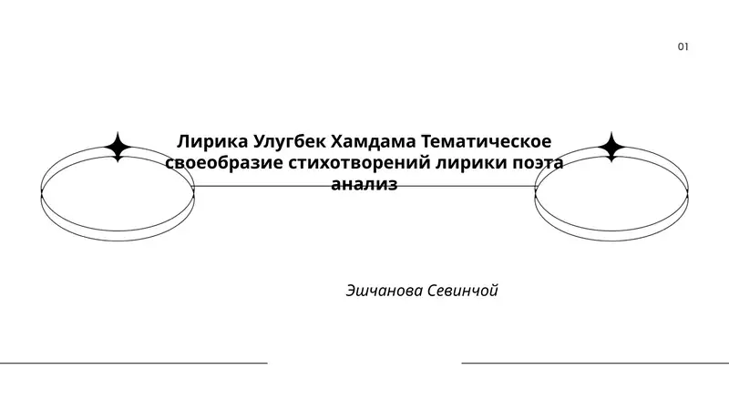 Лирика Улугбек Хамдама Тематическое своеобразие стихотворений лирики поэта анализ Эшчанова Севинчой