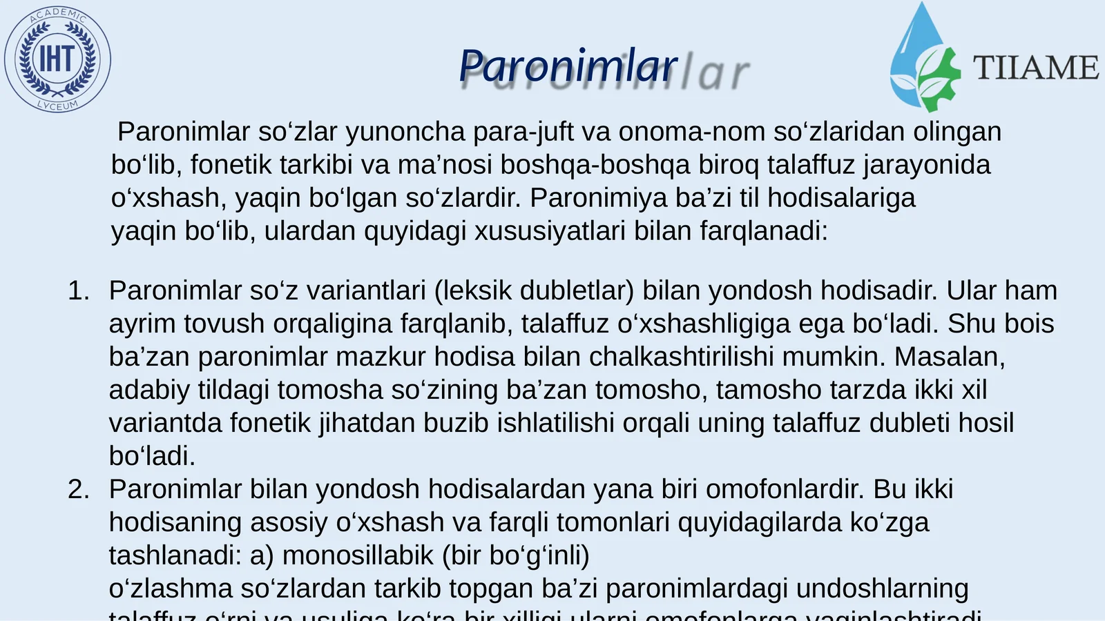 Paronimlar