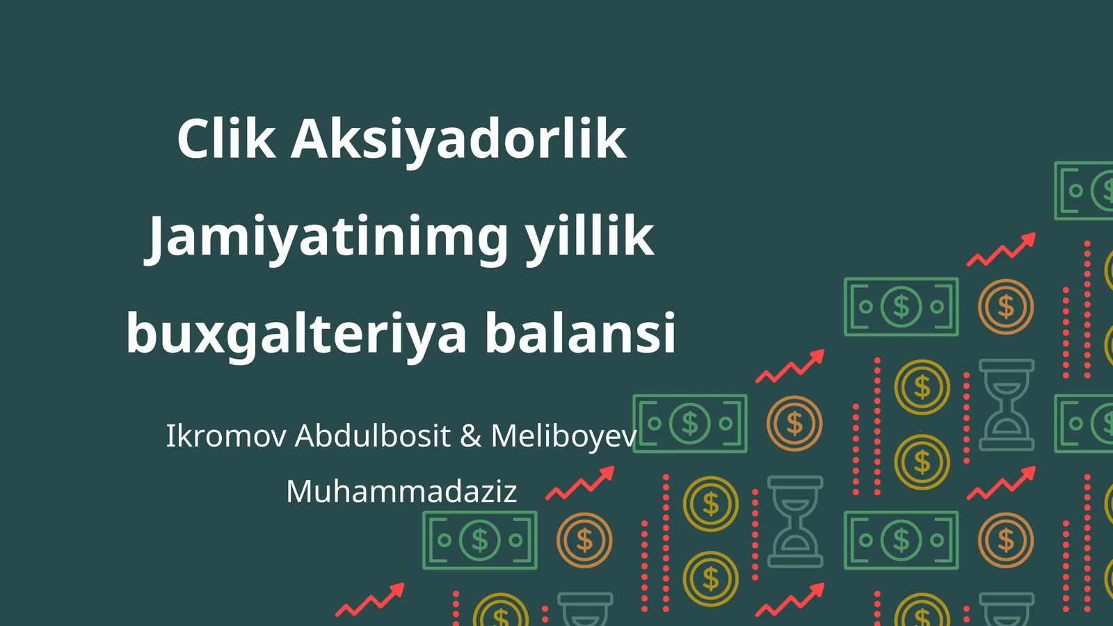 Clik Aksiyadorlik Jamiyatinimg yillik buxgalteriya balansi