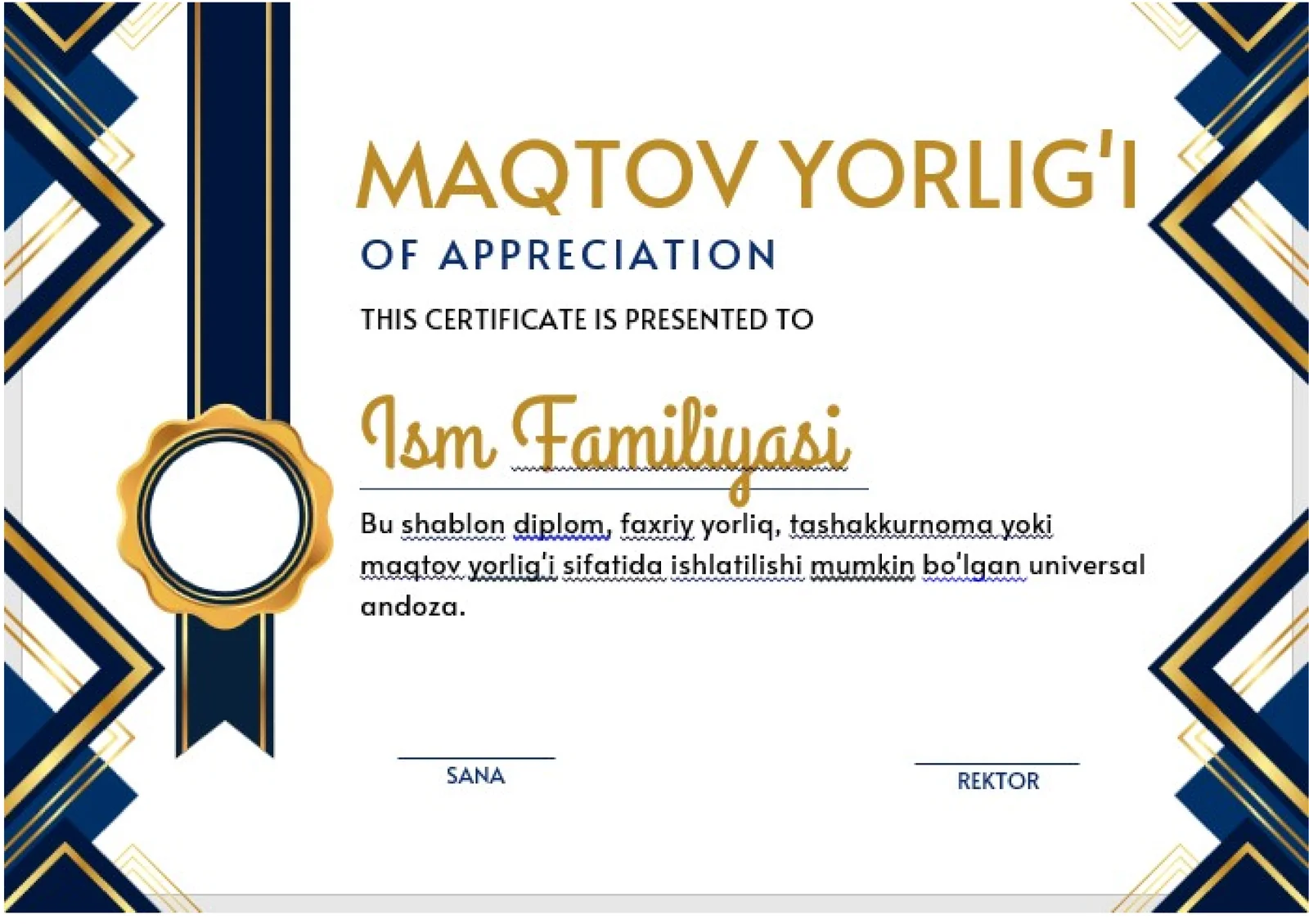 MAQTOV YORLIG'I