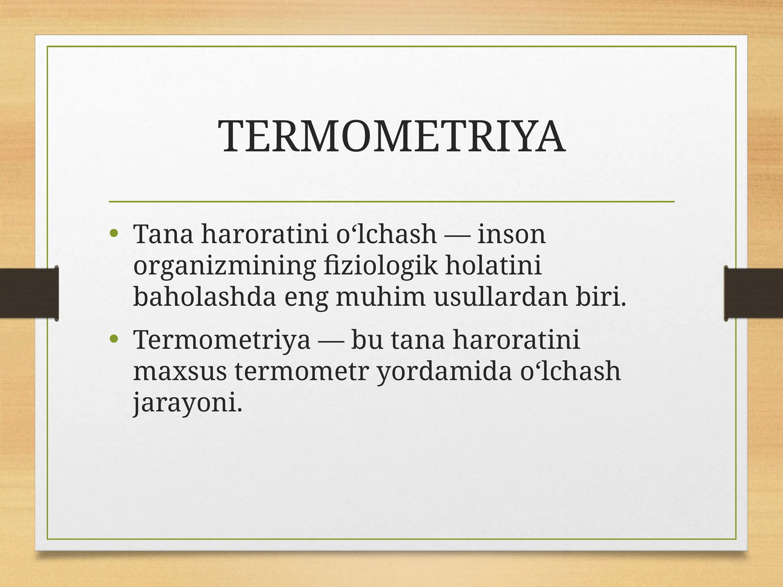 TERMOMETRIYA