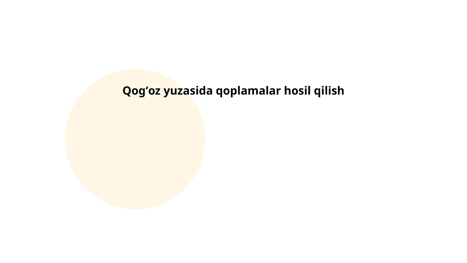 Qogʻozga lak qoplama texnologiyasi
