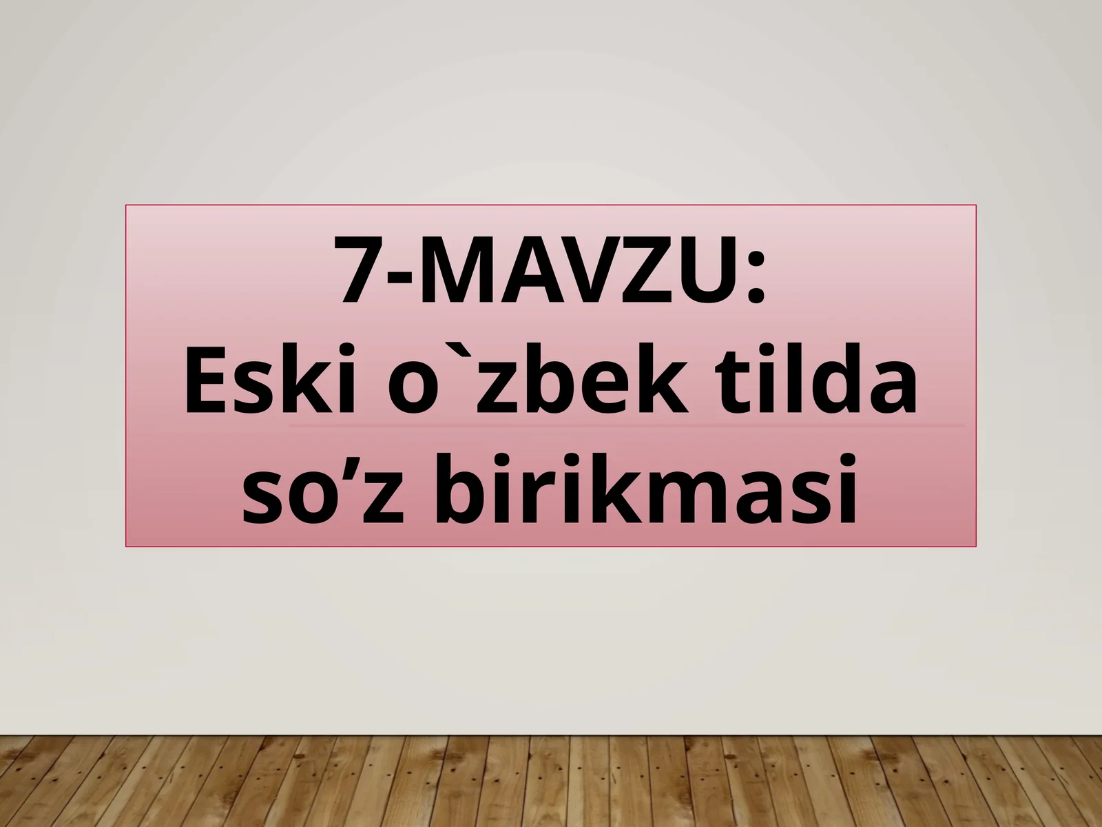 Eskio`zbektildaso’zbirikmasi