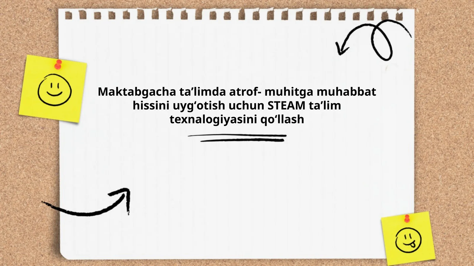 Maktabgacha ta’limda atrof- muhitga muhabbat hissini uygʻotish uchun STEAM ta’lim texnalogiyasini qoʻllash